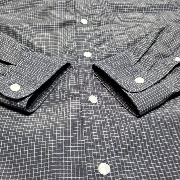 Eddie Bauer Shirt Button Up Mens Medium Relaxed Fit Long Sleeve Wrinkle Free - Picture 12 of 16